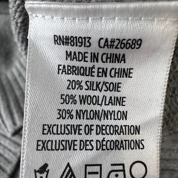 Robert Graham Vostok Sweater Men’s XL Gray Multicolor Confetti Knit Silk Wool - Picture 8 of 11